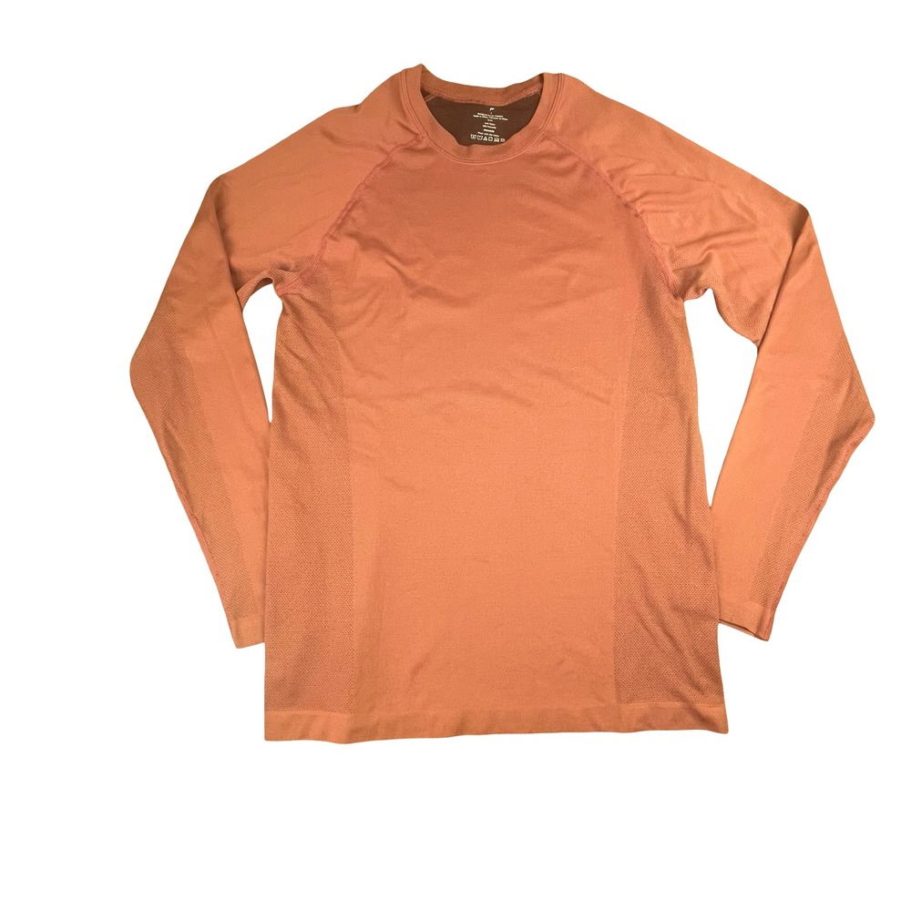 Fabletics Mens Long Sleeve Training Shirt Red Size S RN134638